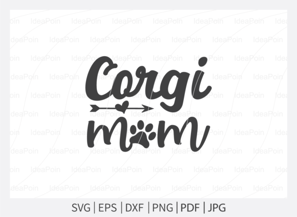 Corgi Mom SVG: Premium Graphics for T-Shirt Designs