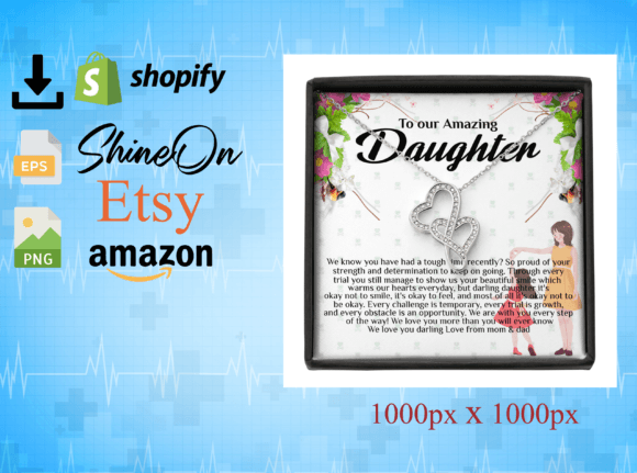 Creative ShineOn Message Card Design: Graphics & Print Templates