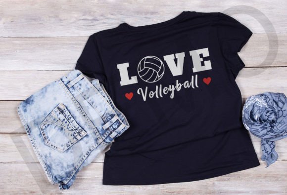 Girls Love Volleyball Svg: Graphics for T-Shirt Designs