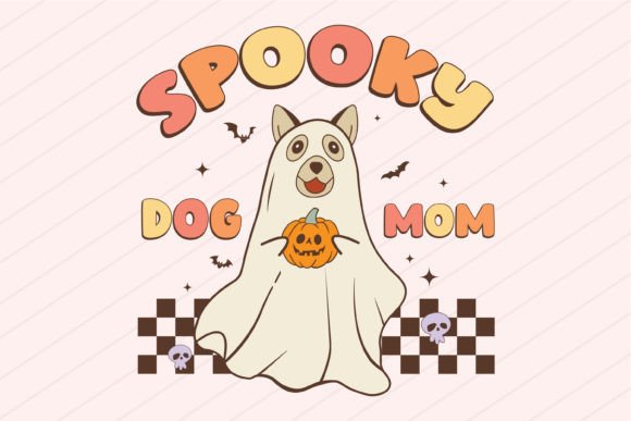 Halloween Spooky Dog Mom SVG: Graphics for Crafts
