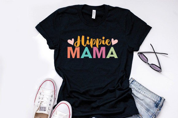 Hippie Mama SVG: Graphics for T-Shirt Designs