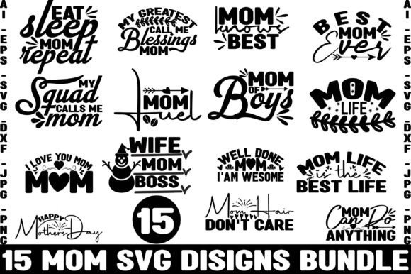 Review: 15 Mom SVG Designs for Crafts & Graphics