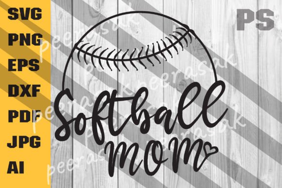 Softball Mom SVG: Graphics for Crafts & Branding
