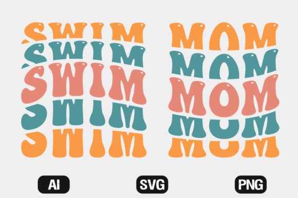 Swim Mom SVG: Graphics for T-Shirt Designs